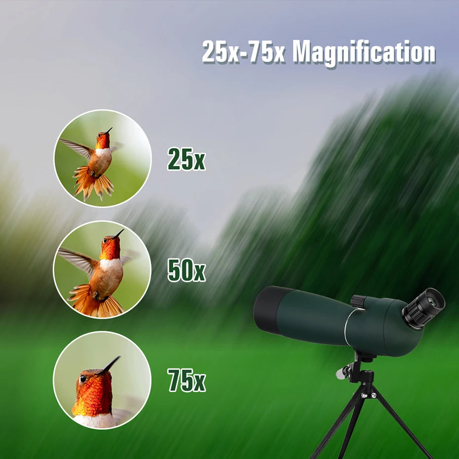OpticVault Pro 25-75x70 Spotting Scope - FMC BAK4 Waterproof