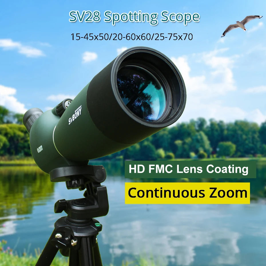 OpticVault Pro 25-75x70 Spotting Scope - FMC BAK4 Waterproof