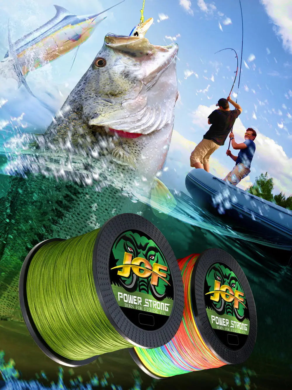 BraidForce 4-Strand PE Braided Fishing Line — 100/300M