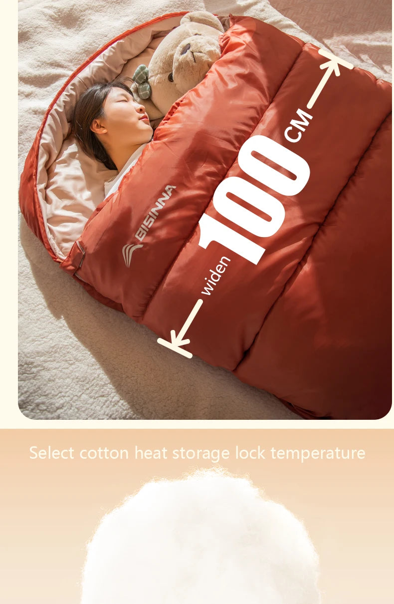 DreamBase Large 3-Season Camping Sleeping Bag — Lightweight