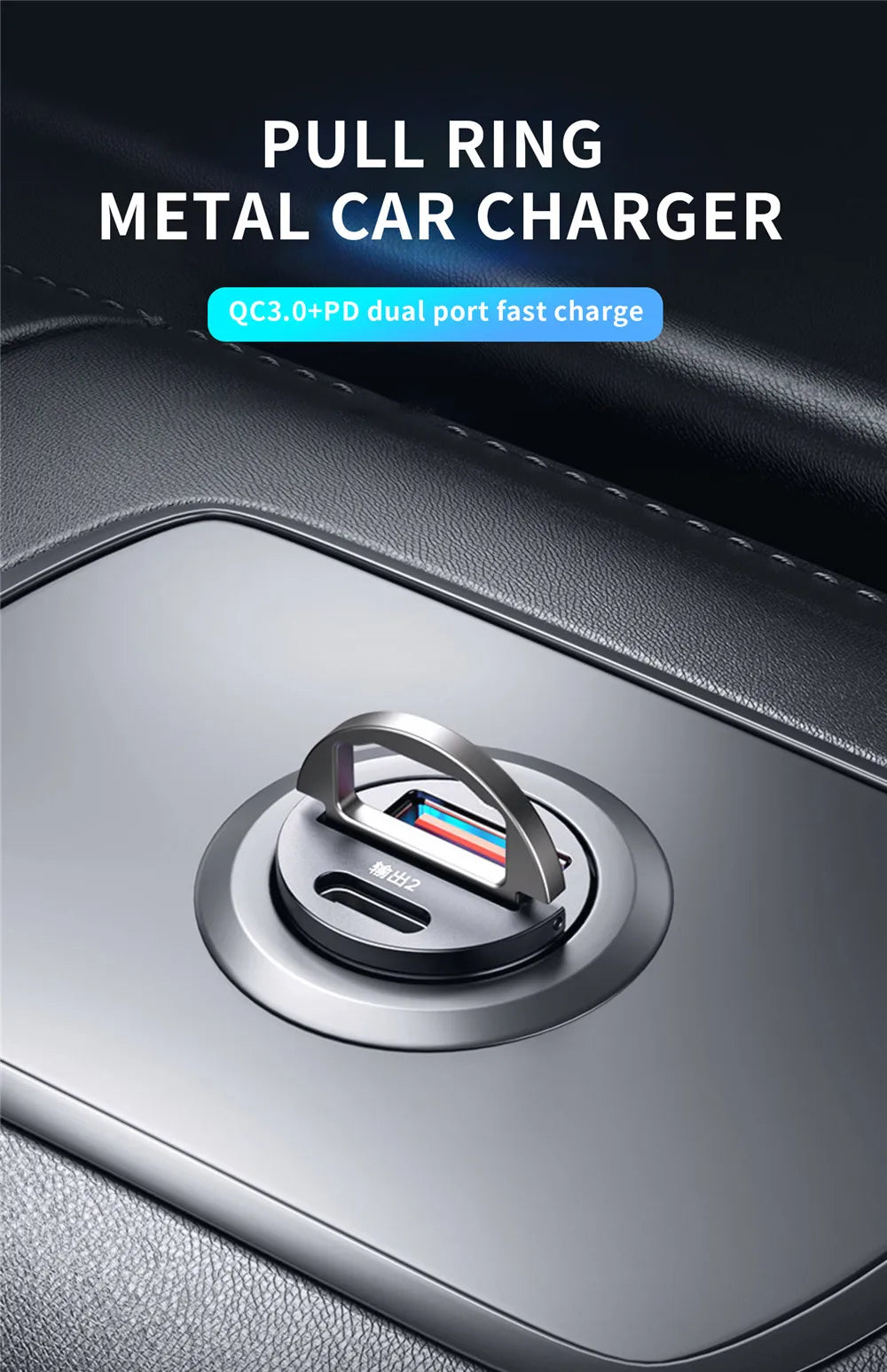 VoltDrive 200W PD Mini Car Fast Charger