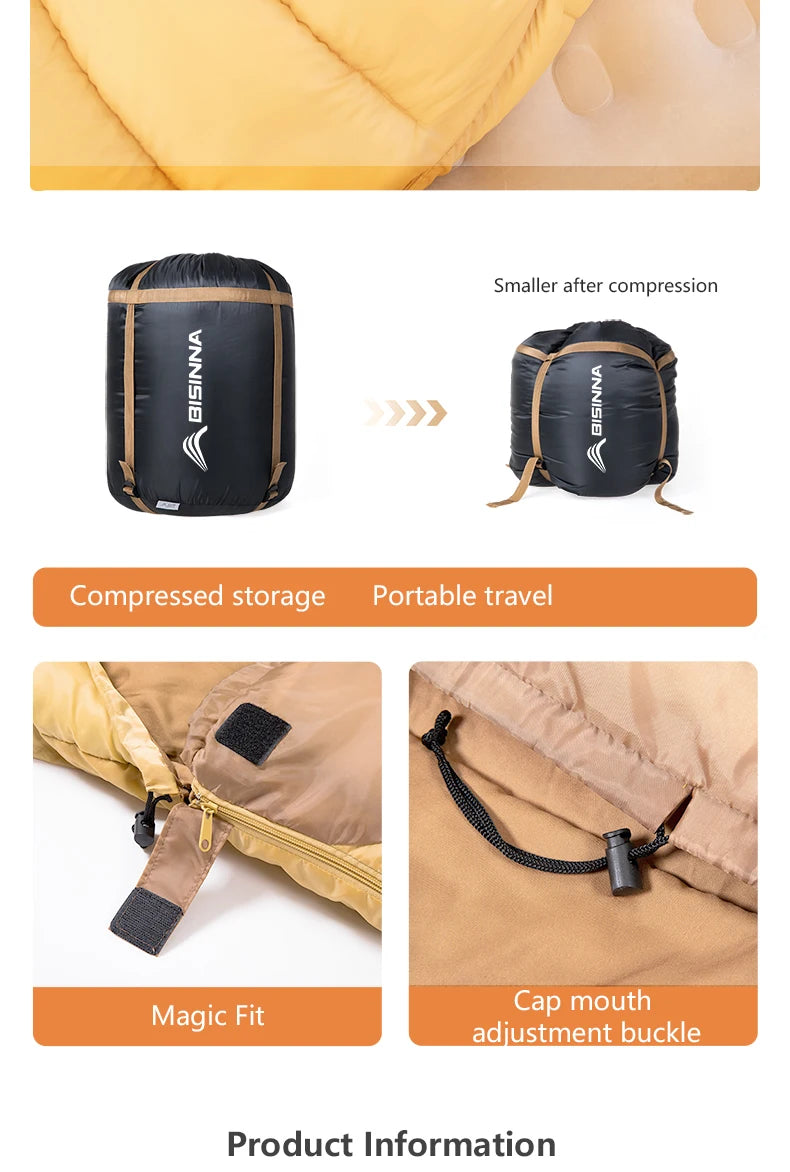 DualBase 2-Person 4-Season Camping Sleeping Bag