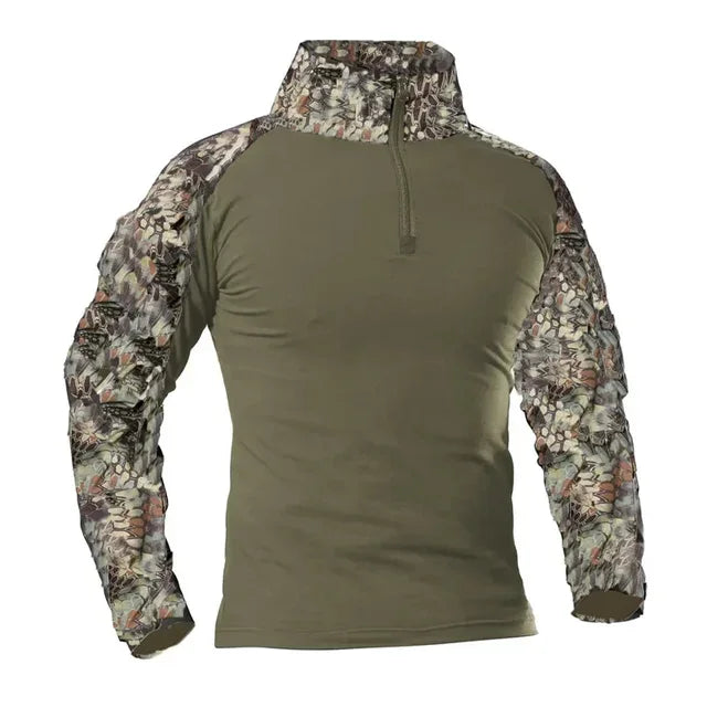TactTee Outdoor Tactical Hiking Shirt — Military Camo