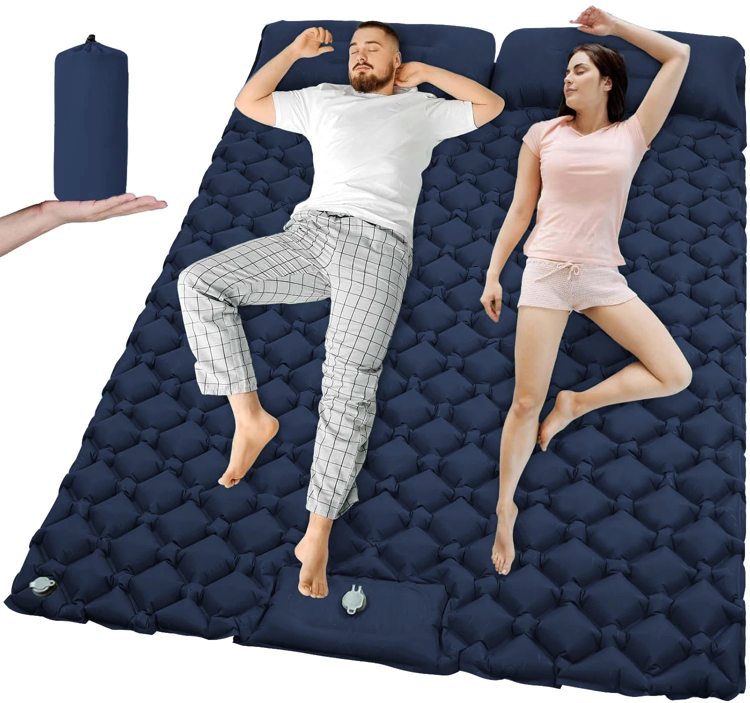 DualRest Ultrawide Inflatable Camping Sleeping Pad