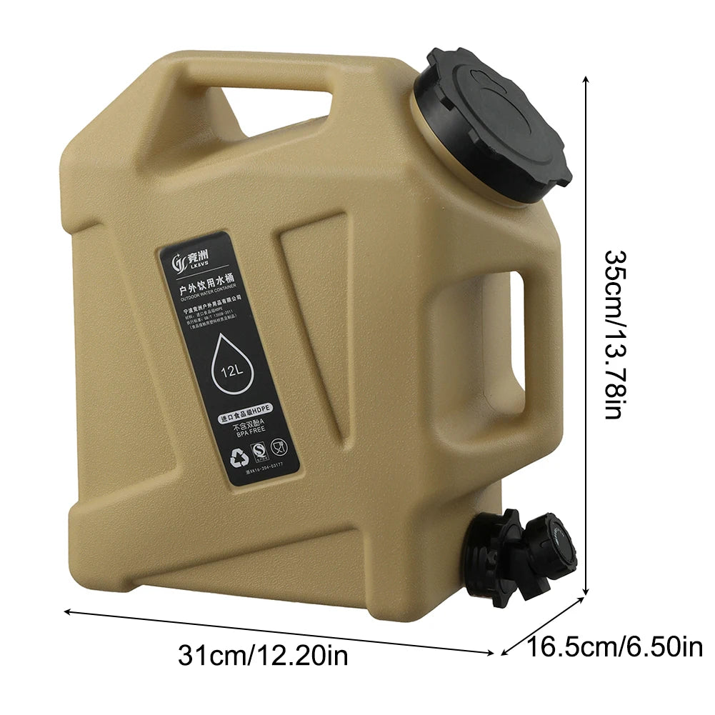 AquaVault Collapsible Camping Water Bucket — 10/12L