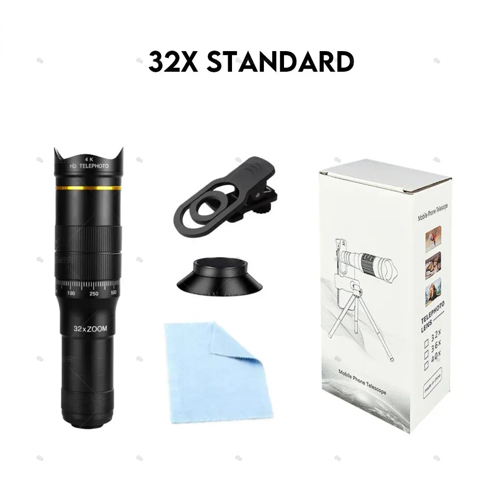 OpticVault 32x HD Monocular - Smartphone Camera Adapter