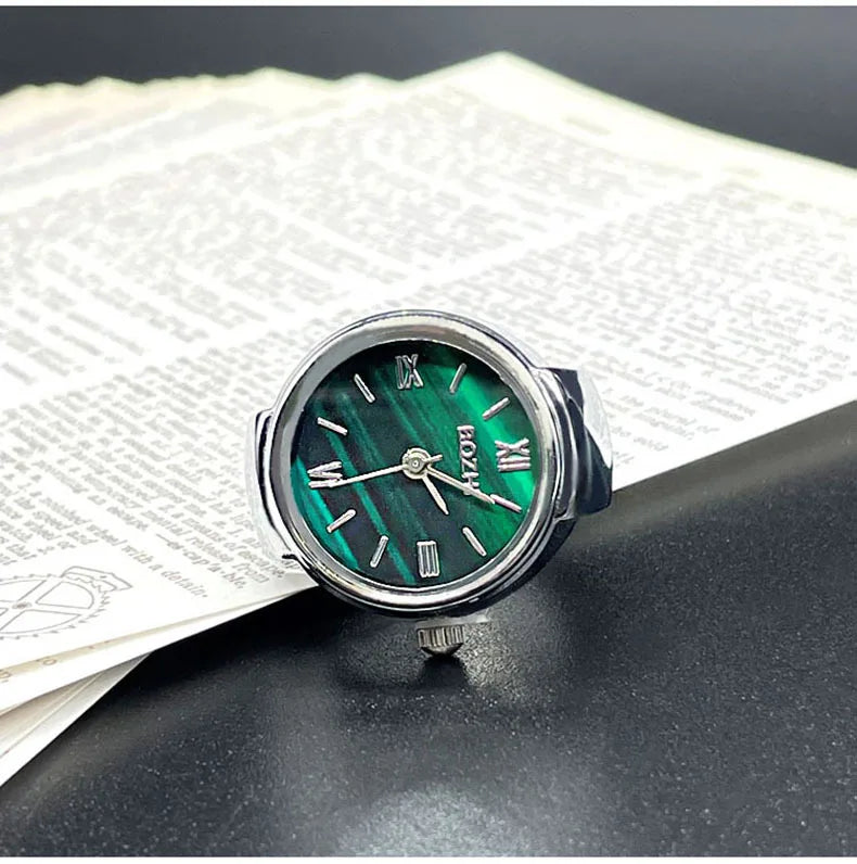 RingWatch Vintage Alloy Quartz Finger Ring Watch
