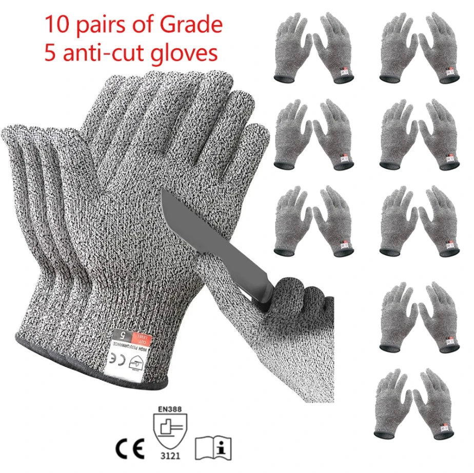 CutShield Level 5 HPPE Anti-Cut Protective Gloves
