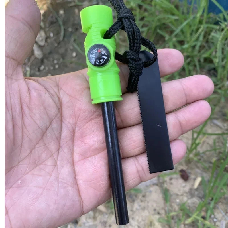 FlintStrike Magnesium Fire Starter Rod with Leather Strap