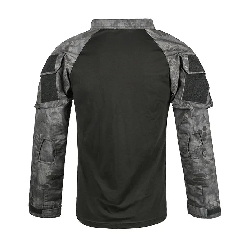 TactTee Outdoor Tactical Hiking Shirt — Military Camo