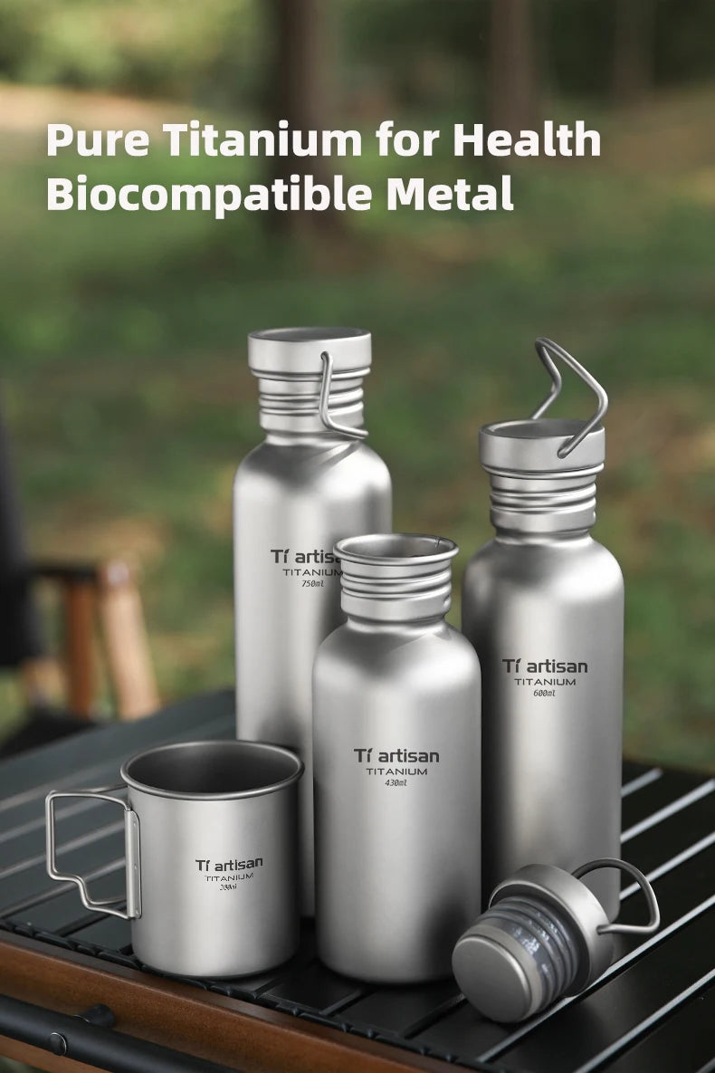 TitanHydro Ultralight Titanium Water Bottle