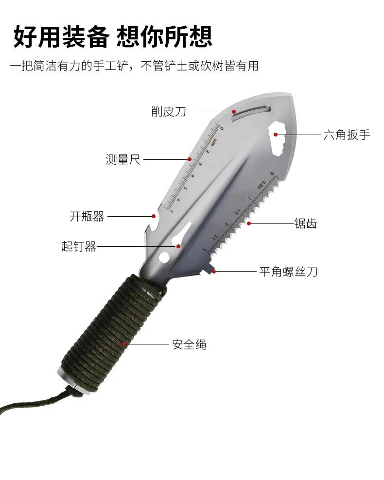 EntrenVault Compact Multifunctional Camp Shovel