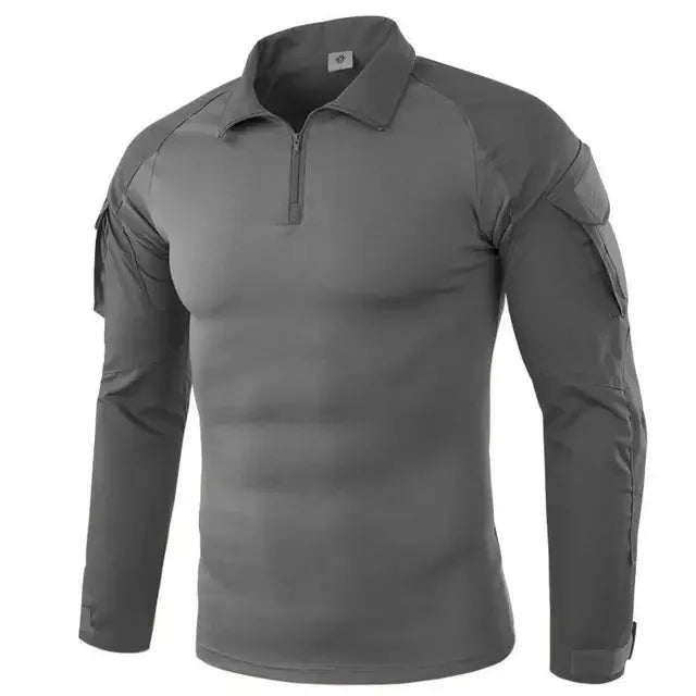 TactTee Outdoor Tactical Hiking Shirt — Military Camo