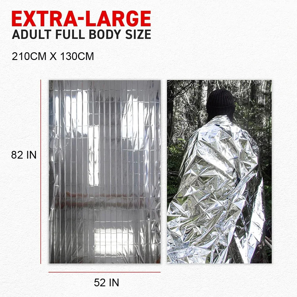 VaultWarm Mylar Emergency Blanket 4-Pack