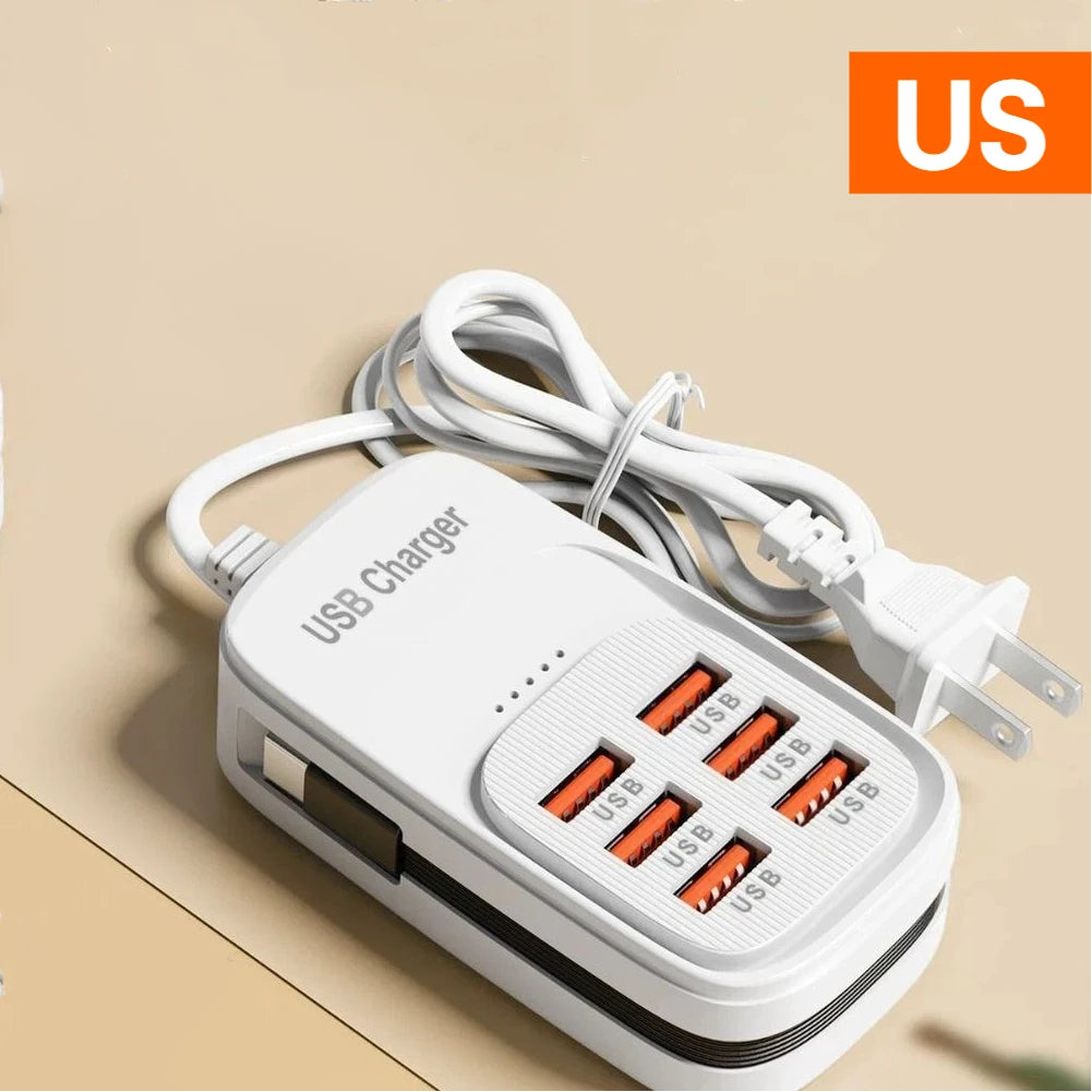 ChargeHub 6-in-1 USB Power Strip — 3PD Fast Charge