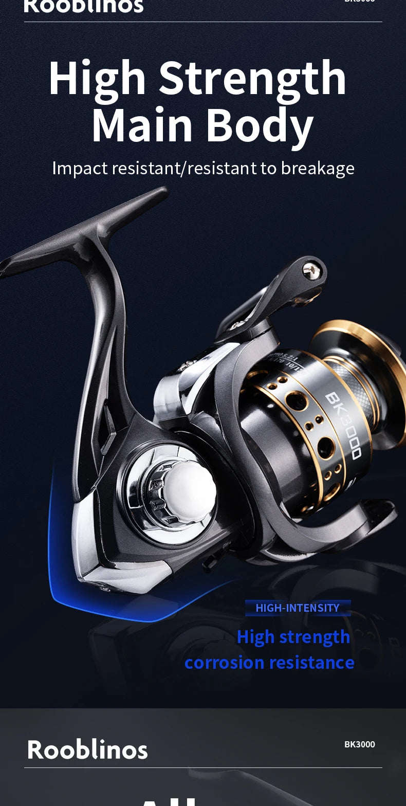 SpinForce BK Spinning Fishing Reel — Saltwater/Freshwater