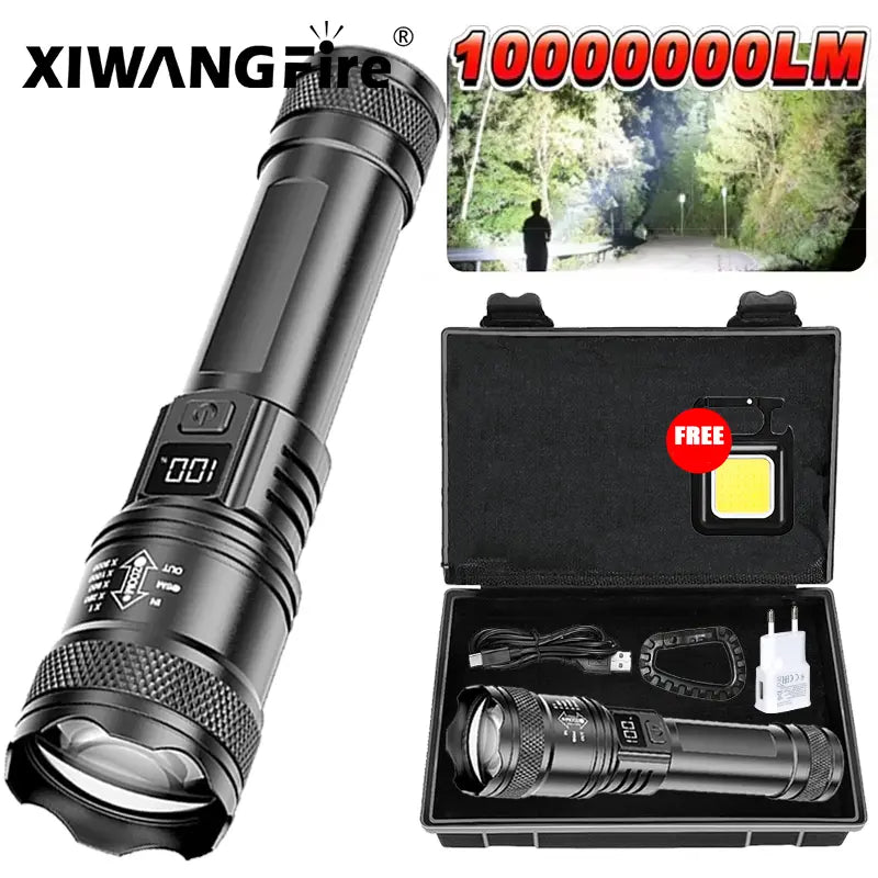 StormBeam 2000 Lumen Tactical Flashlight | USB-C Rechargeable