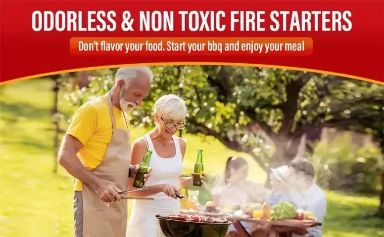 NaturalSpark Wax Wood Fire Starters - 30-Pack