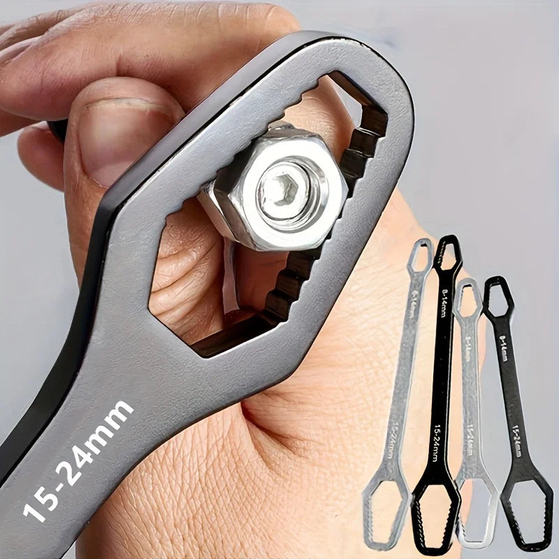 GripWrench Universal Self-Tightening Adjustable Wrench — 3-17mm