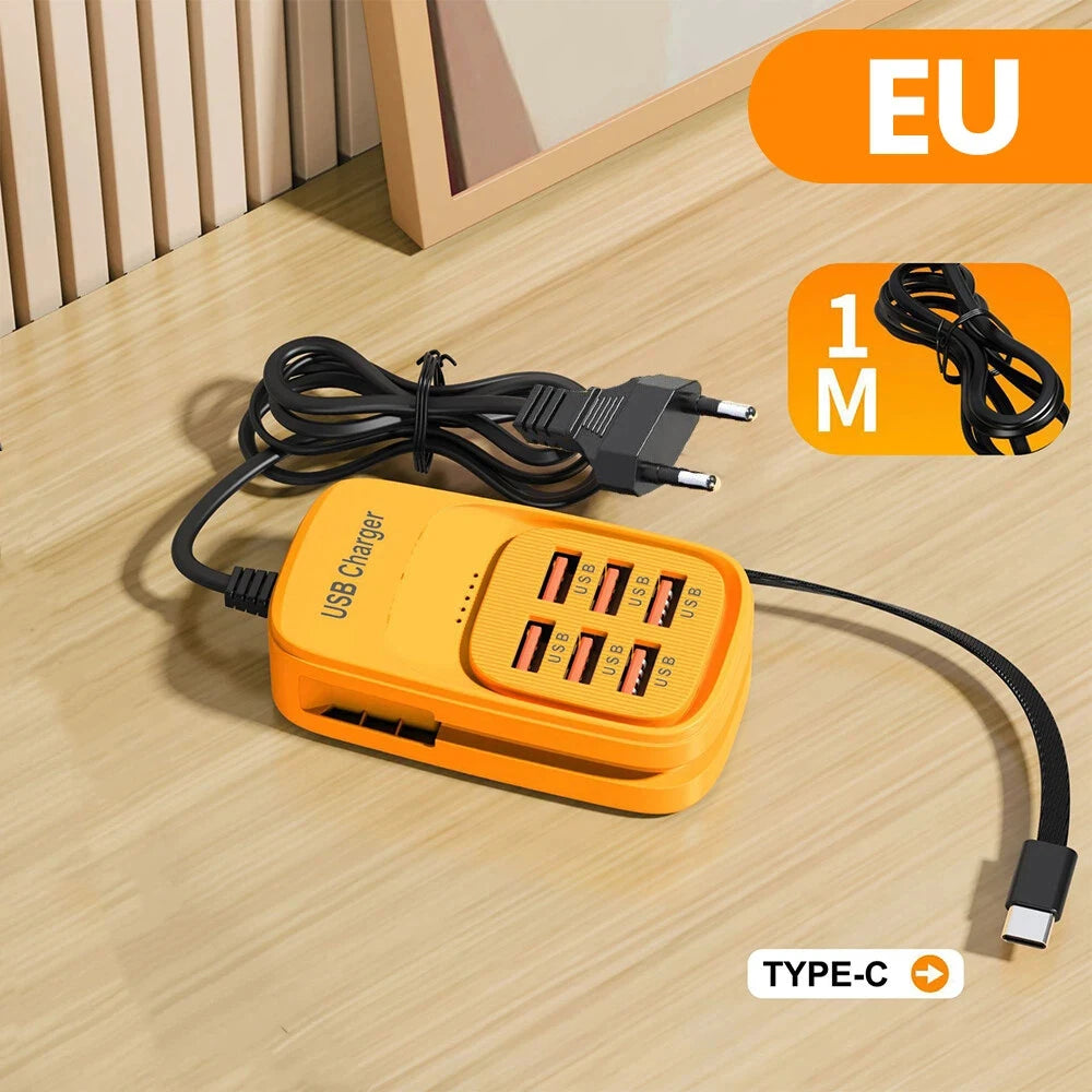ChargeHub 6-in-1 USB Power Strip — 3PD Fast Charge