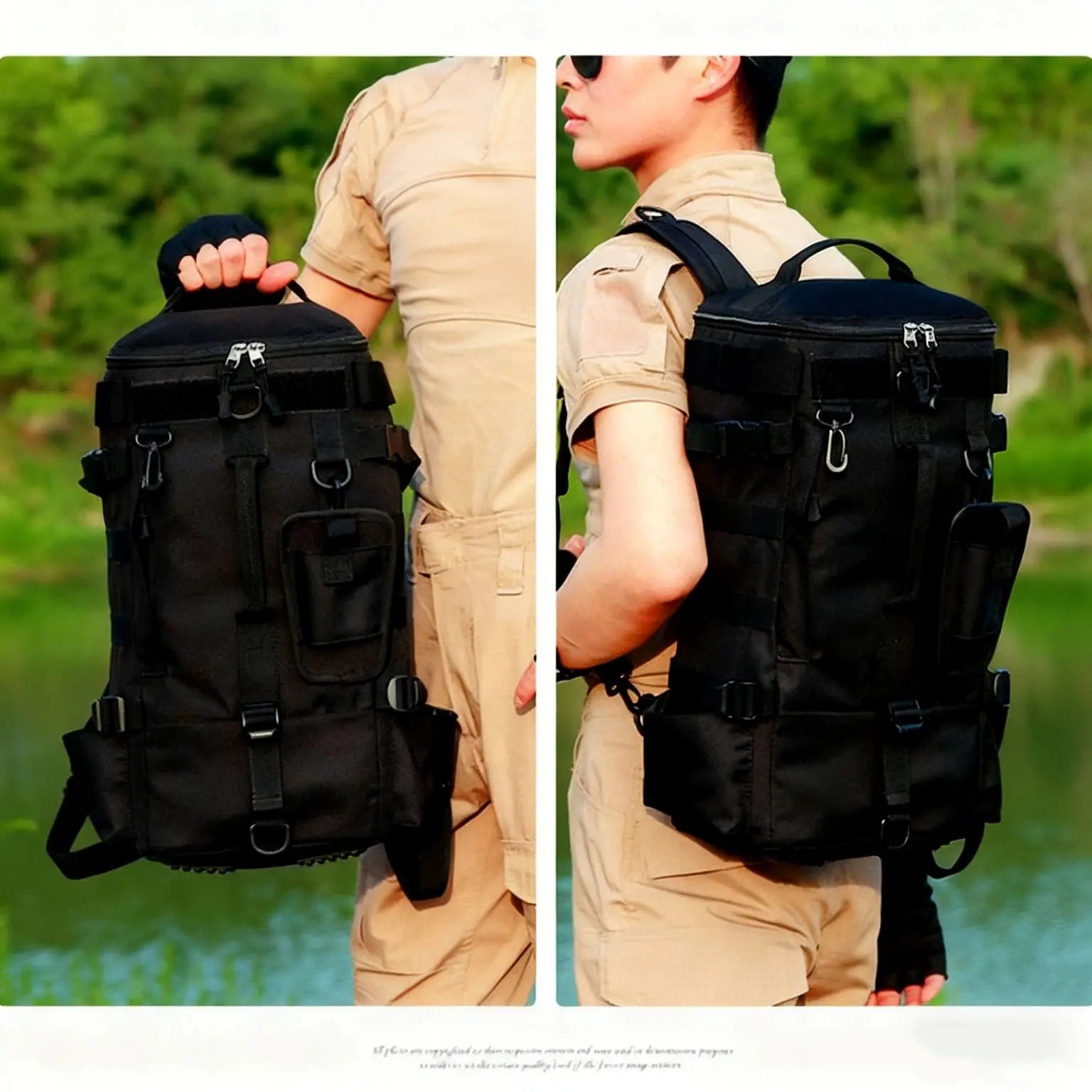 CastPack Tactical Fishing Backpack with Rod Holders