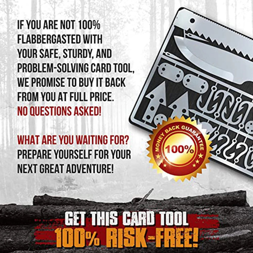 HookCard EDC Fishing Kit — Compact Survival Tool Card