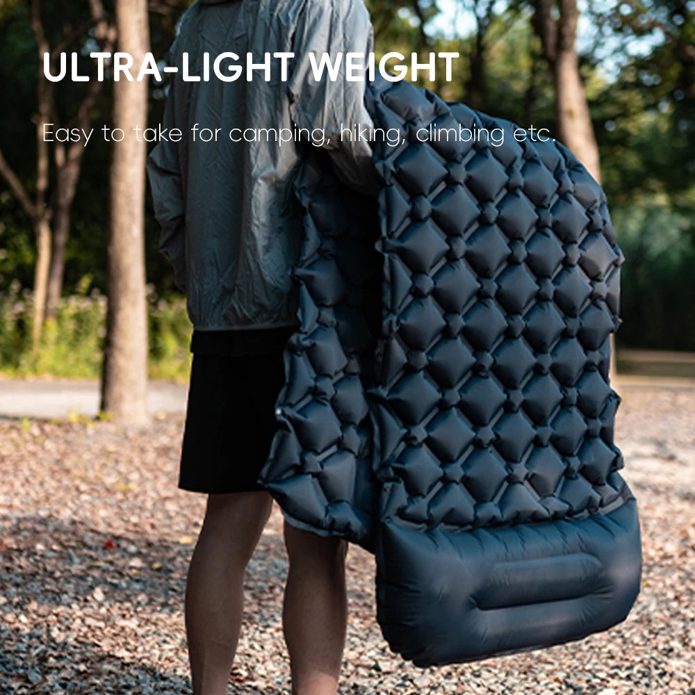 TrailRest Inflatable Camping Pad with Pillow