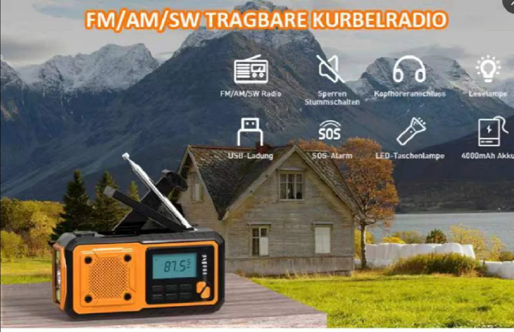 GridSignal NOAA Hand-Crank Emergency Radio