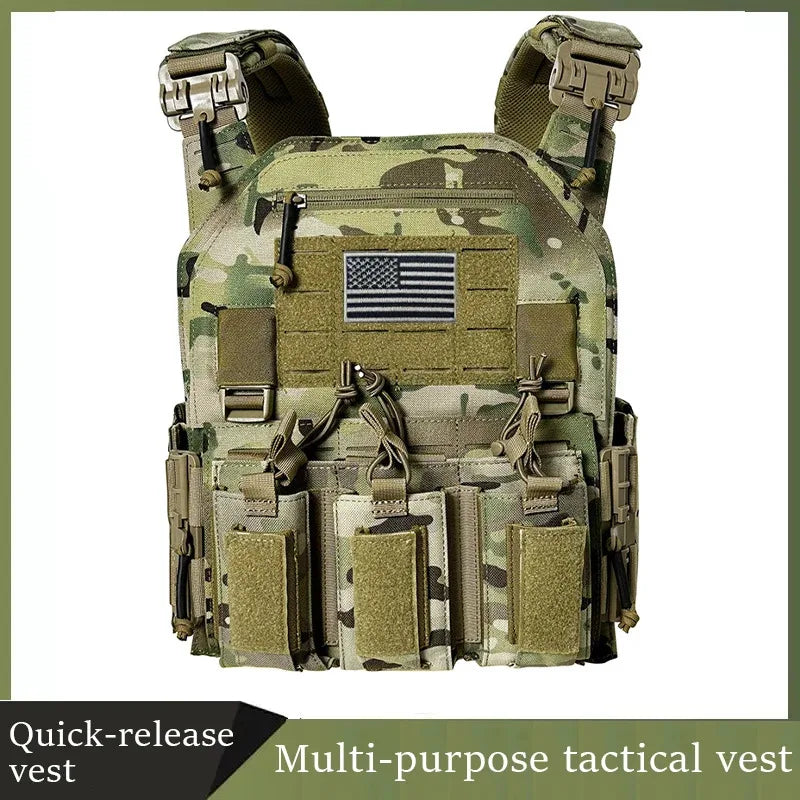TactVault MOLLE Plate Carrier Tactical Vest