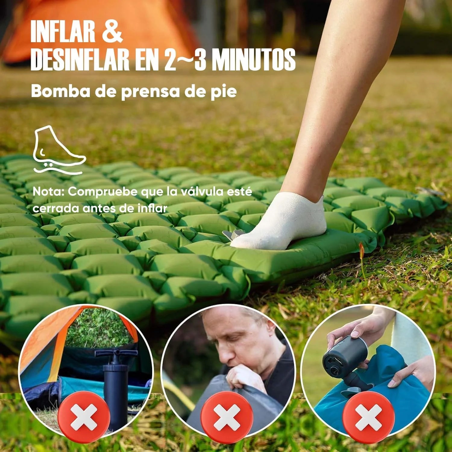 DualRest Ultrawide Inflatable Camping Sleeping Pad