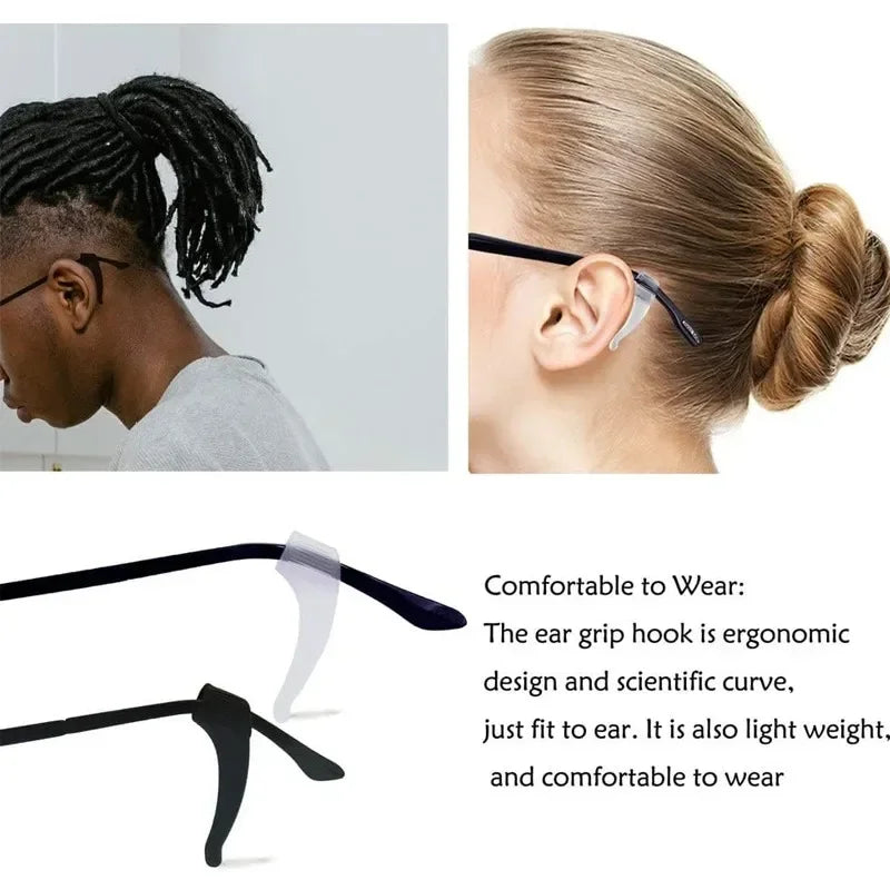 GripTip Silicone Anti-Slip Glasses Ear Hook Set