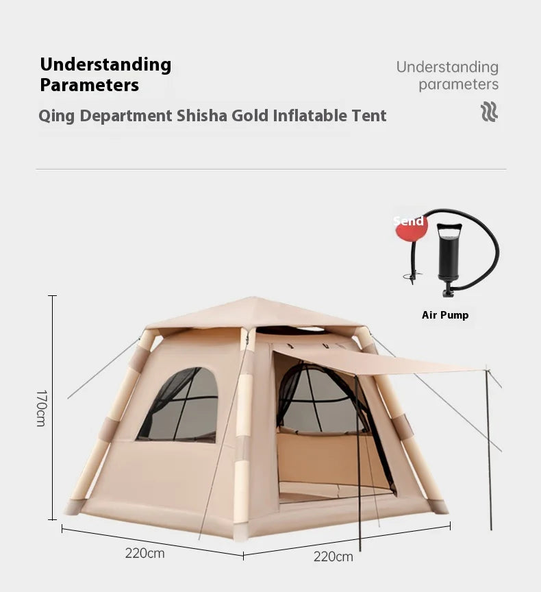 AirDome Large Inflatable Camping Air Tent — 4-5 Person