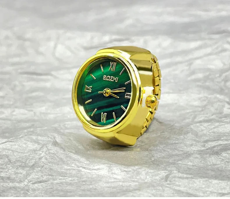 RingWatch Vintage Alloy Quartz Finger Ring Watch