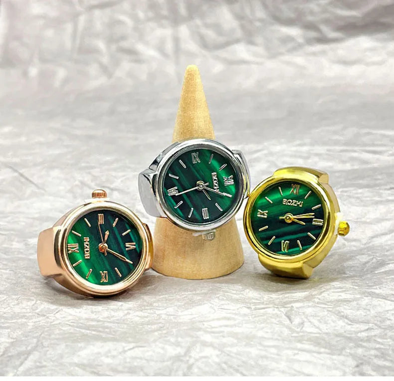 RingWatch Vintage Alloy Quartz Finger Ring Watch