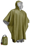 SurvivalPoncho Disposable Emergency Waterproof Rain Poncho