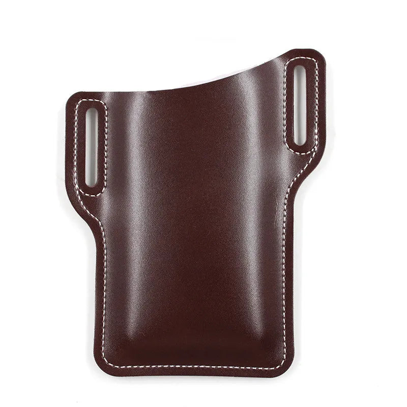 HipVault Leather Cell Phone Belt Holster & Waist Pouch