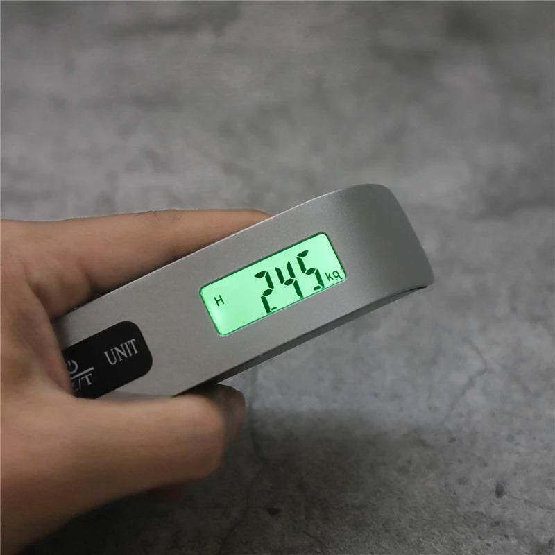 LuggageScale 110lb Digital LCD Hanging Travel Scale