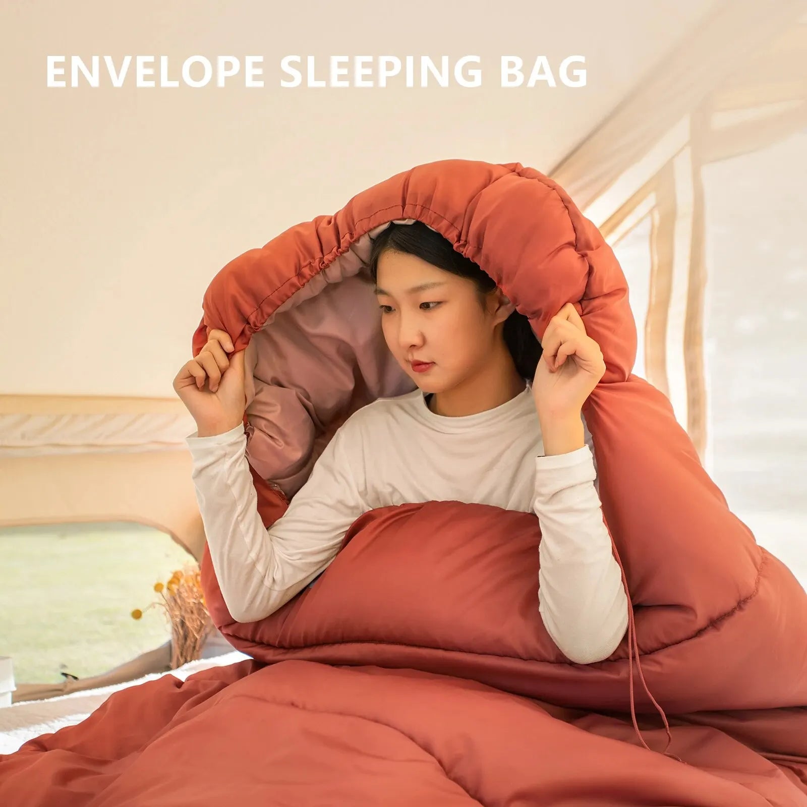 DreamBase Large 3-Season Camping Sleeping Bag — Lightweight