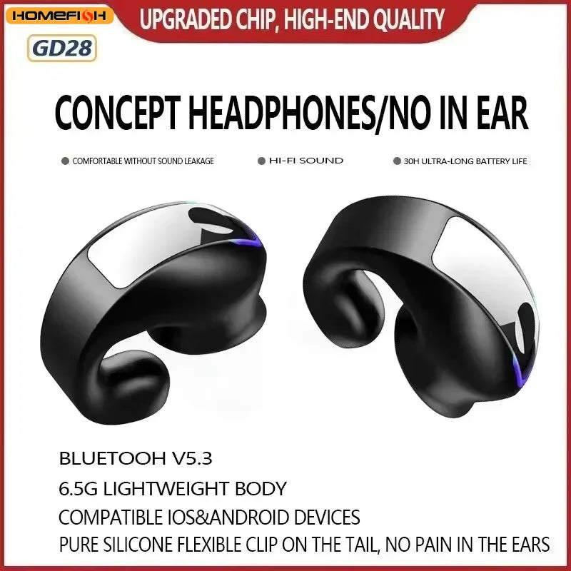 BoneClip Wireless Monaural Bone Conduction Earphone