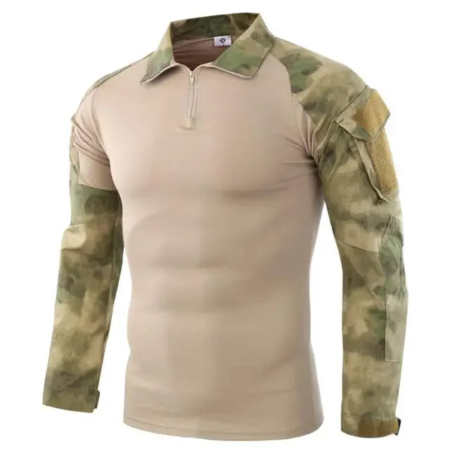 TactTee Outdoor Tactical Hiking Shirt — Military Camo