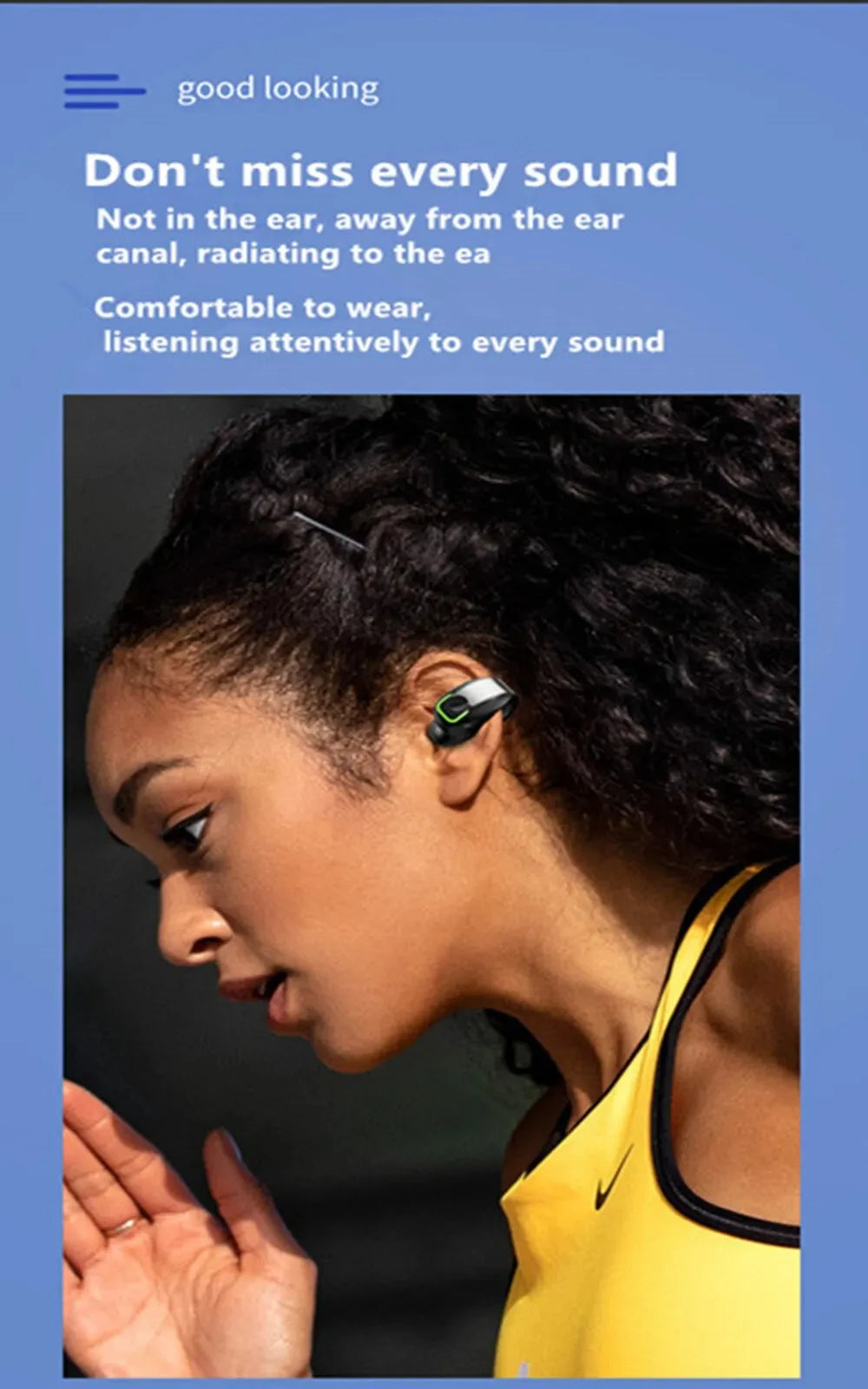 BoneClip Wireless Monaural Bone Conduction Earphone