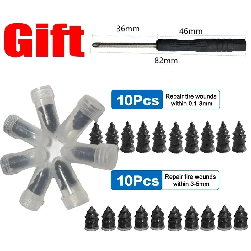 TirePatch Emergency Rubber Nail Tire Repair Kit