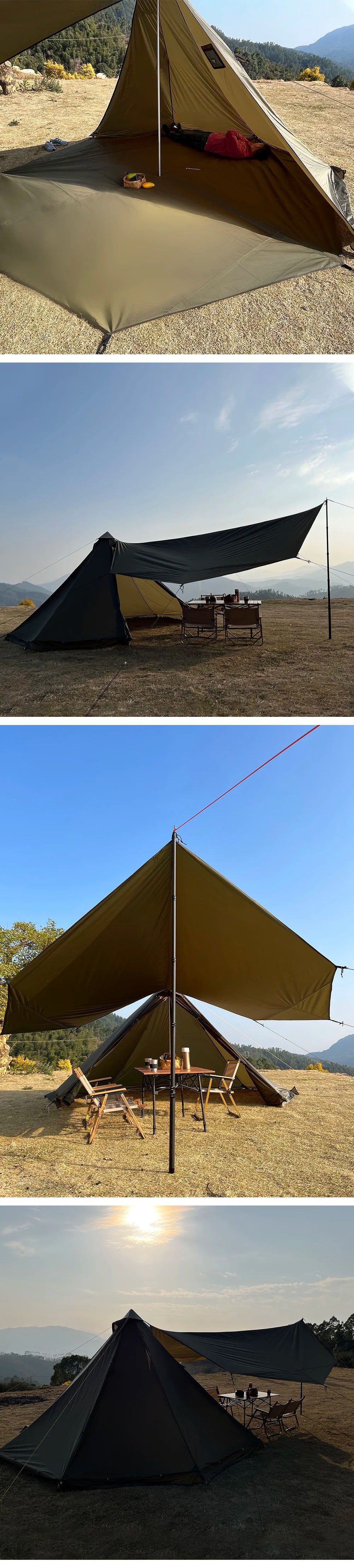 HotShell 4-Season Teepee Hot Tent with Stove Jack