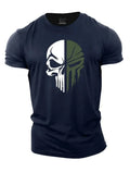TacticalEdge Military Skull Print Performance T-Shirt