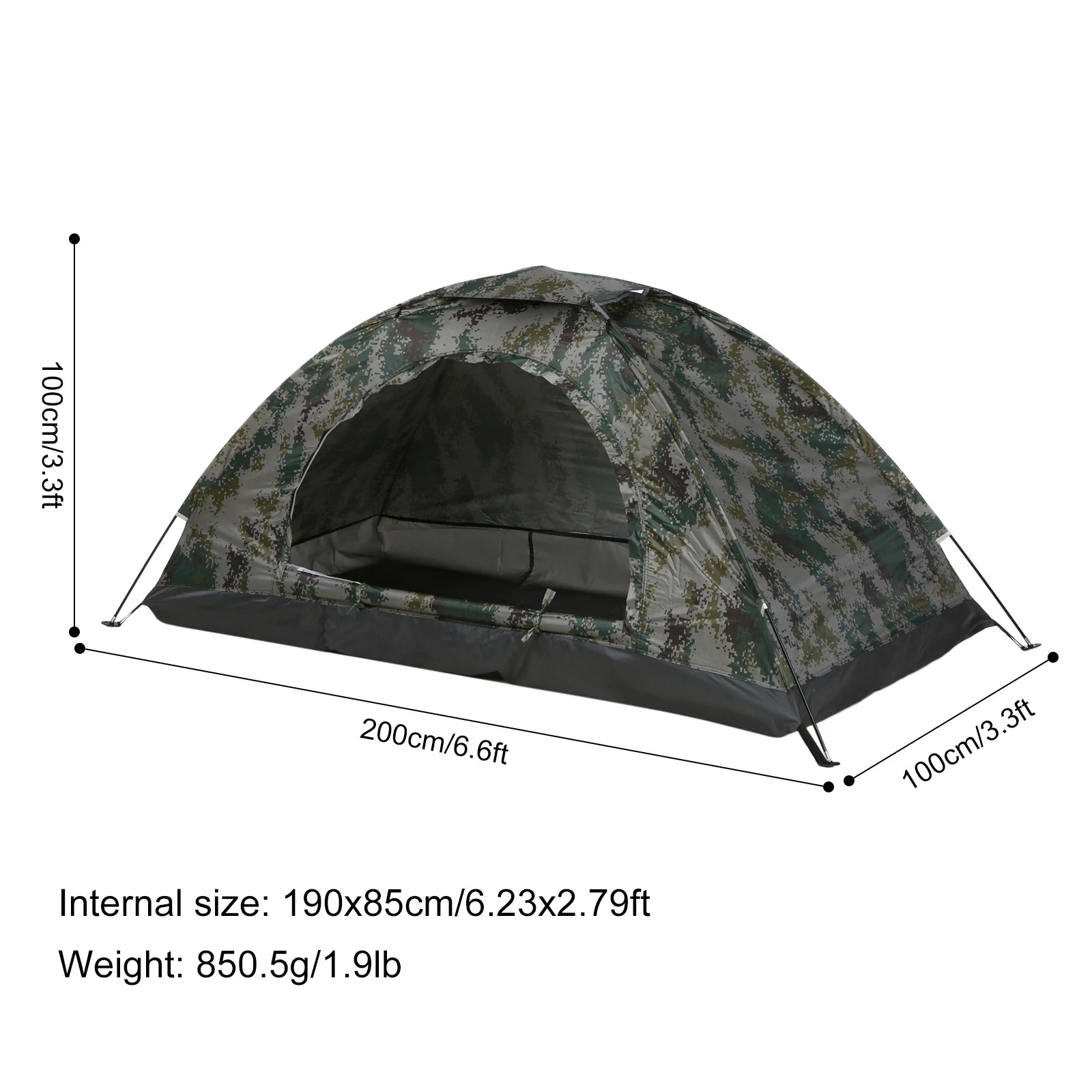 TrailShelter 1-2 Person Ultralight Camping Tent
