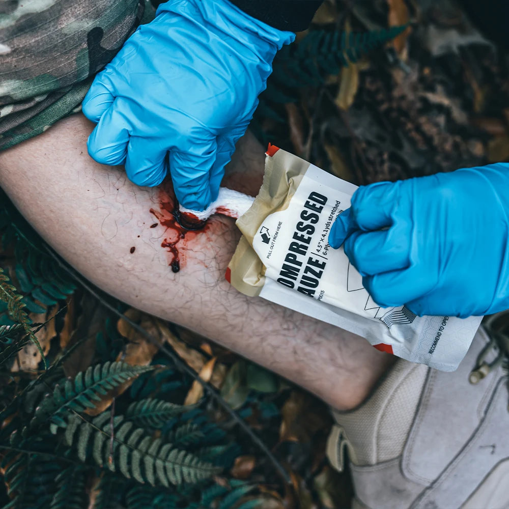 RescueVault Sterile Compressed Gauze - Emergency Wound Dressing