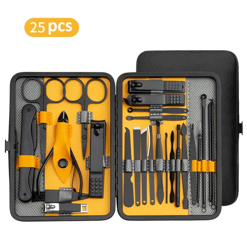 PrecisionKit Pro Manicure & Pedicure Set — Stainless Steel