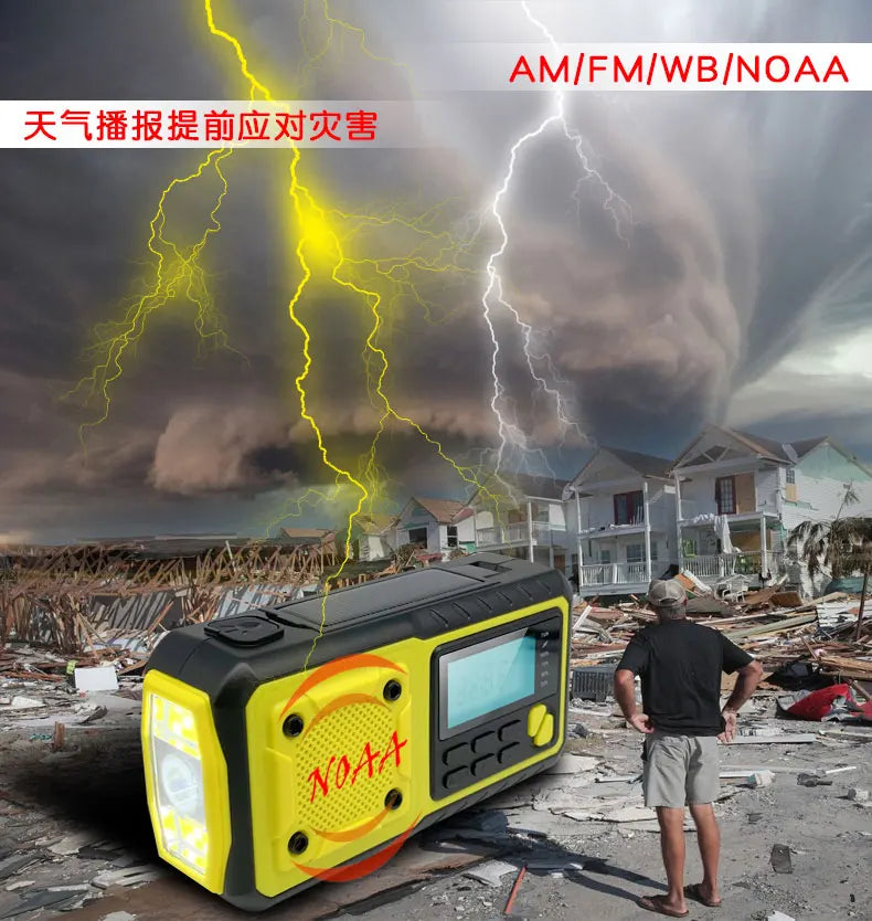 GridSignal NOAA Hand-Crank Emergency Radio