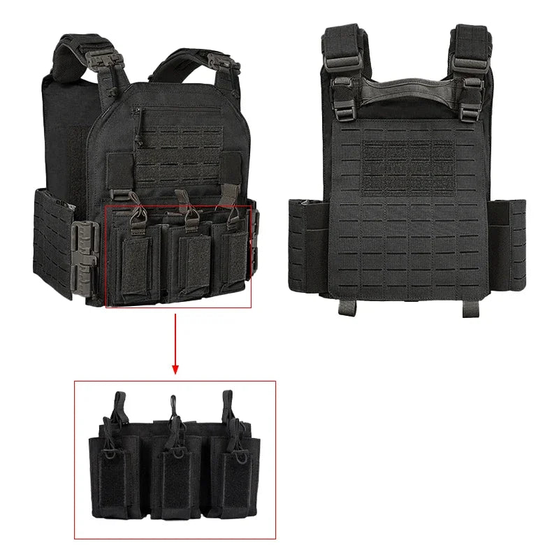 TactVault MOLLE Plate Carrier Tactical Vest