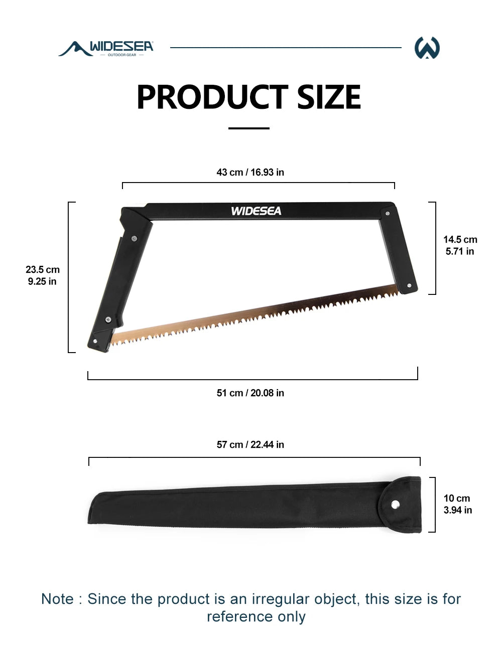 FoldSaw Aluminum Manganese Steel Folding Camp Saw